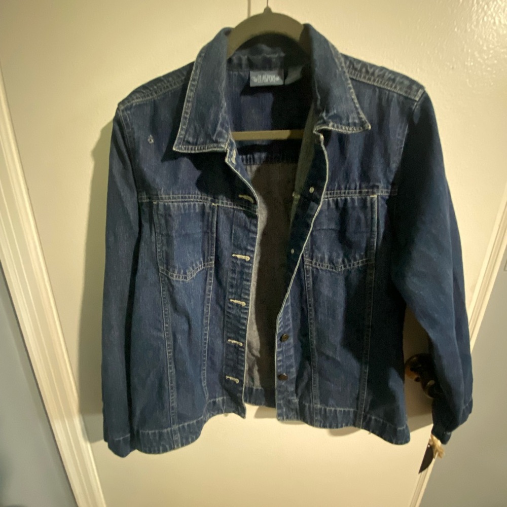 St. John's Bay Dark Blue Jean Jacket